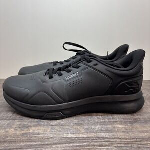 KURU Women's 9 Shift Anti-Slip Sneakers Shoes Jet Black Athletic Work